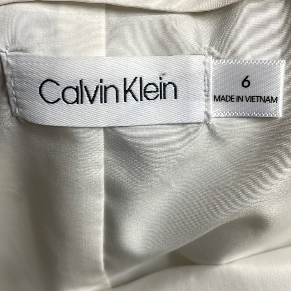 Calvin Klein Pleated Patchwork Pattern Midi Skirt… - image 7